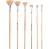 Material de pintura Zhongsheng, pluma de abanico de cerdas original, pincel para pintura al óleo, pincel para pintura al óleo, pincel de abanico, pincel artístico, pincel de cerdas
