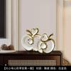 Adornos de cerámica con diseño de pájaro del amor de manzana y libro moderno para dormitorio, TV de lujo, mueble de vino, obra de arte decorativa.
