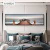 Pôr do Sol Crepuscular Quarto Cabeceira Pendurado Pintura Quarto Modelo Arte Paisagem Mural Moderno Minimalista Hotel Hotel Pintura Decorativa