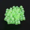 100/paquete acrílico color transparente monocolor cuadrado letra inglesa diy pulsera colgante accesorios al por mayor
