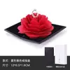 Caixa de Joias para Anel de Flor Rosa de Abertura Dupla Dia dos Namorados Anel de Pedido Personalizado Caixa de Presente com Flor Eterna Venda por Atacado do Fabricante