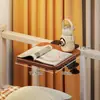 Estante de Almacenamiento para Mesita de Noche Sin Agujeros para la Cama del Dormitorio Almacenamiento Suspendido Plegable Estante para Mesita de Noche de Lectura Estante para Espacios de Mesa