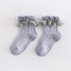 Calcetines para niños 2022 primavera y verano de malla de encaje transpirable fino princesa calcetines de tubo niñas una generación de cabello