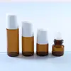 Frasco conta-gotas de 1ml Frasco roll-on de 2ML Frasco marrom para óleo de 3ml Frasco pequeno de viagem de vidro sub-engarrafado em estoque