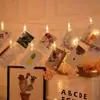 Lâmpada Decorativa de Clipe de Foto de Estrela de Cinco Pontas com Coração LED Lâmpadas de Parede de Fotos de B&B Layout de Quarto de Proposta de Feriado