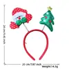 Stock Listo de Fábrica Transfronterizo Nuevas Diademas Navideñas Decoraciones Navideñas Dibujos Animados Astas de Reno Diademas Decoraciones para Fiestas
