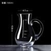 Cristal engrossado vidro licor dispensador doméstico vinho estrangeiro decanter pote vinho vinho medidor recipiente hotel copo de vinho