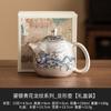 Varias teteras Huan plateadas, azules y con diseño de dragón floral, tetera individual para el hogar, tetera hecha a mano, juego de té de kung fu de alta gama, tetera con filtro