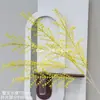 Hierba de coral artificial, hierba dorada, con follaje denso y esponjoso, plantas verde dopamina, espigas de arroz temáticas de otoño y hojas decorativas para bodas