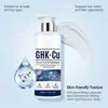 O Shampoo Peptide de Cobre Azul GHK-Cu limpa suavemente e repara o couro cabeludo, adiciona volume ao cabelo e está disponível para personalização transfronteiriça