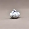 Yiluya Prata Pura 999 Pingente 3D de Caqui tudo dá certo pulseira de corda vermelha acessórios DIY acessórios Joias de Prata Ano Novo