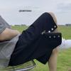 Design de Fivela Senso de Rua Shorts Masculinos Cinco Pontos Calças Casuais Marca Tendência Trickster Bonitas Calças Cargo Verão Largas Calças Masculinas