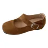 Zapatos Planos Mary Jane Suela Suave Mocasines Cómodos Corte Bajo Zapatos de un Solo Color 2026 Verano Nuevos Versátiles Estilo Retro