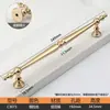 Puxador de armário estilo francês dourado moderno simples estilo nórdico porta de armário gaveta ferragens de móveis puxador redondo