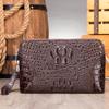 Bolsa de Mão Marant em Couro Genuíno, Bolsa de Mão em Couro Puro com Fechadura Anti-roubo Padrão Crocodilo, Atacado Grande Capacidade