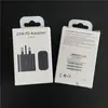Nueva caja de embalaje de carga rápida PD25W Samsung note20 S20/21 neutra cabezal de carga superrápida 45W