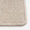 Alfombra Fuxing de Bucle Alto y Bajo, Color Sólido Minimalista, Sala de Estar y Dormitorio, Estilo Moderno Nórdico Crema, Alfombra de Lana para Sala de Estar