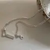 Colar de Pérolas Coração Laço Contas de Transferência Estilo Doce Ins Feminino Não Desbota Nicho Alto Padrão Versátil Novo Produto