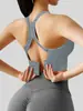 Sujetador Deportivo Transfronterizo Europeo y Americano de Alta Elasticidad a Prueba de Golpes con Botones y Almohadillas para Mujeres