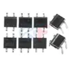 Puente rectificador SMD MB6F, paquete MBF, 0,5 A/600 V, rectificador monofásico ultrafino de cuatro patas pasivado en vidrio.