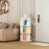 Estantería móvil de pie giratoria para juguetes y libros, estante decorativo para estudiantes, estante para almacenamiento de libros ilustrados, apto para uso doméstico
