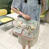 Bolsa Transversal Color-Blocking Estilo Japonês para Mulheres 2026 Novo Modelo Estilo College Bolsa Tote Versátil para Alunos do Ensino Fundamental Bolsa de Ombro Tendência