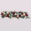 Nueva Decoración de Boda: Arreglo Floral de Rosas, Arco de Hortensias, Pasarela Floral, Guía de Camino Floral, Flores de Seda para Boda, Producto Terminado, Arreglo Floral de Mesita de Noche