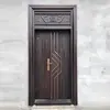 Porta de Entrada de Villa em Liga de Zinco, Porta de Entrada Dupla para Casa Própria Rural, Porta de Entrada para Sala de Estar, Porta de Alumínio Fundido Quatro Vias para Hall Principal