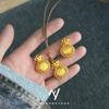 Accesorios para Mujer de Latón Chapado en Oro Collar con Colgante de Ábaco Pequeño Joyería Chapada en Oro Estilo Étnico Collar Clavícula para Mujer