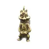 Exclusivo Transfronterizo Latón Creativo Colgante Ardilla Simon Ardilla Hombre Anime Llavero Retro Cobre Mayoreo