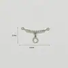Colgantes de aleación con incrustaciones de diamantes, accesorios para joyería DIY, en forma de estrella, corazón, flor, productos semiacabados para pulseras y collares