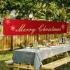 Decoração de Banner de Natal Transfronteiriça Cenário de Montagem Banner de Tecido Pendurado Parede de Fundo Banner Colorido Personalização