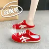 Faixa de Cabeça Retrô Meia Chinelo de Encaixe Rápido 2026 Novo Verão Malha Casual Sapatos Individuais Estudante Versátil Chinelos de Fundo Plano