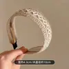 Faixa de cabeça de linho trançado estilo ultra-fada boêmia para mulheres, presilha de cabelo vazada, faixa de cabeça de aba larga, acessório de cabelo