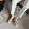 Mocasines Planos para Mujer Chuyuji, Mocasines de Suela Suave con Hebilla de Borla, Zapatos Versátiles de Estilo Coreano con Tacón Bajo y Punta Redonda