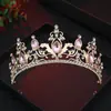 Corona de Novia Europea y Americana Amazon Accesorios para el Cabello Corona Barroca Corona de Cumpleaños Infantil Tocado de Boda de Cristal Diadema