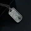 Collar para hombre con colgante de mortero de diamante de plata 925 con diseño de hierba Tang, tendencia nacional, biografía de Tíbet, cadena para suéter retro, venta al por mayor