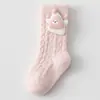 Bebés Recién Nacidos 0-1-3 Años Bebé Niña Terciopelo Australiano Engrosado Cálido Otoño e Invierno Estilo Japonés Trenzado Calcetines de Media Pantorrilla