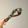 Novo Acessório de Cabelo Presilha Banana com Laço 2026, Estilo Universitário Presilha Mágica para Rabo de Cavalo Alto para Mulheres, Presilha de Garra Exquisita e Sofisticada