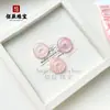 Colgante Hebilla de Paz de Ágata Multicolor Jadeíta Hebilla de Paz de Ágata Blanca Jadeíta Colgante de Jadeíta Joyería DIY