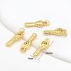Ouro 18K Banhado a Ouro Cor Duradoura Abacus da Sorte Pingente Pequeno DIY Joias Pequeno Charme Brincos Pingentes de Orelha Pulseira D104