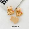 Brilhante Dos Desenhos Animados Fruta Flor Mochila Urso Diy Creme Cola Telefone Móvel Caso Buraco Sapatos Geladeira Adesivos Acessórios de Resina