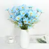 Margarida Simulada 5 cabeças Camomila Cosmos Flor Artificial Flor de Seda Casamento Decoração de Casa Adereços de Fotografia Flor Artificial Atacado