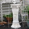 Adornos de Columna Romana Europea Casa Jardín Patio Boda Decoración Balcón Retro Maceta Exterior Base para Maceta