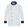 Roupa de Trabalho de Chef de Catering Manga Longa Confeitaria Bolo Comida Ocidental Cozinha dos Fundos Homens Mulheres Hotel Roupa de Chef Chinês Atacado