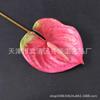 Nueva impresión 3D Flor artificial de palma roja tacto palma blanca grulla flamenca polvo Palma boda decoración del hogar flor falsa comercio exterior flor de seda