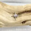 Brincos Polaris de Liga de Titânio Astmf-136 Titânio G23 Rosca Interna Brincos de Zircônia Piercing Joias de Piercing Cabeça