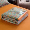 Oferta Especial Aire Acondicionado de Verano Colcha de Verano Algodón Lavable Persona Sola Dormitorio de Verano Doble Primavera Otoño Invierno Estilo Colcha Pura Delgada