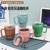 Envío Gratis Transfronterizo Acero Inoxidable Taza Termo para Café para Despertar Oficina para Hombres y Mujeres Vaso para Agua Taza con Tapa de Pajita