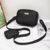 Bolso de dama de alta gama 2024 nuevo comercio exterior bolso de mensajero de dos piezas bordado de ondas bolso de hombro bolsos al por mayor
